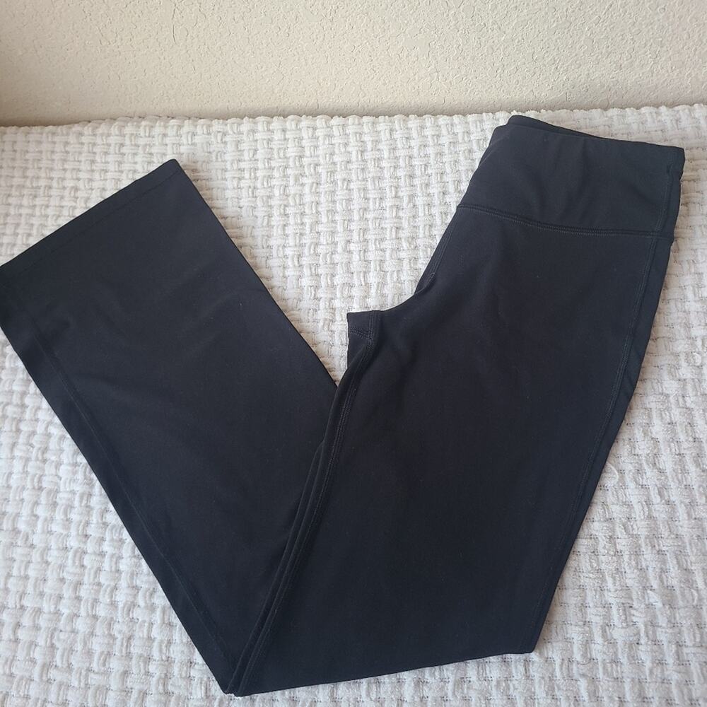 Athleta Girl Black High Rise Chit Chat Flare Pant Girls Size L 12